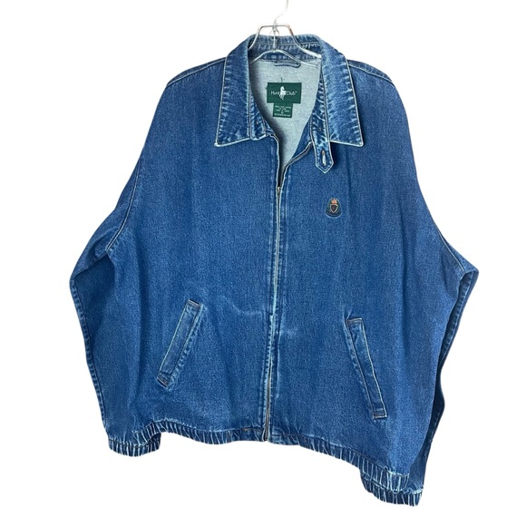 Hunt Club Other - Vintage 90s Hunt Club full zip denim jacket mens size XL